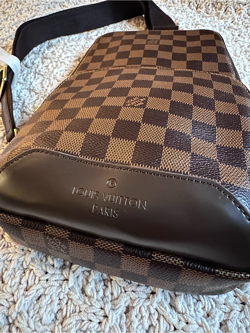 Brown Damier Ebene Sling Belt Bag - Picture 3 of 8